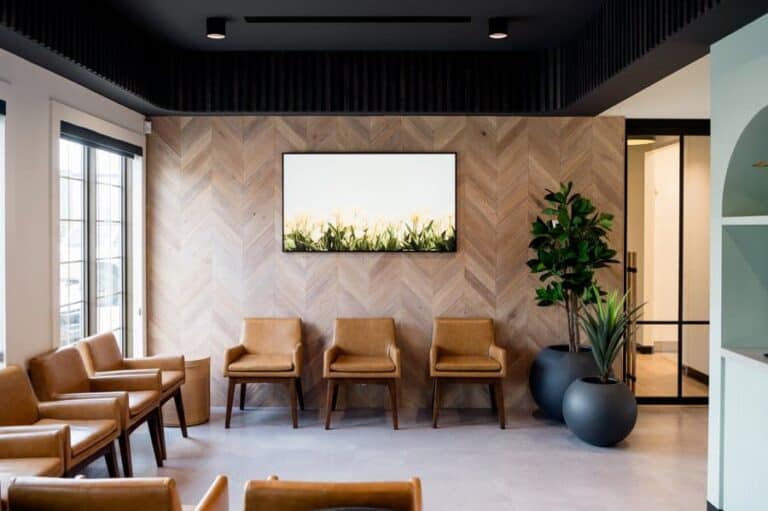 Modern dental practice interior